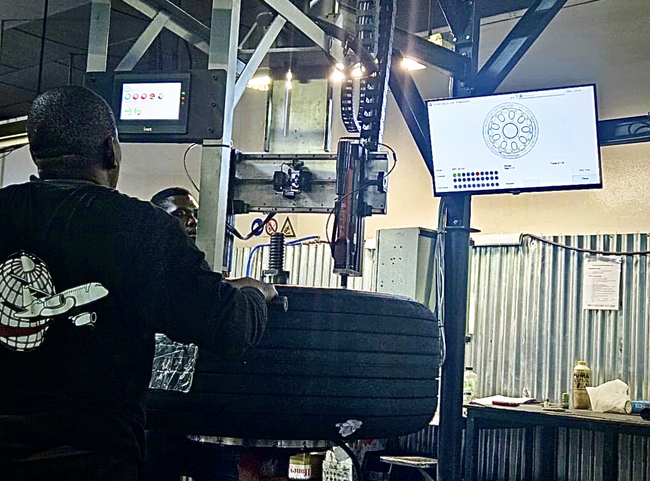 Workshop with machinery